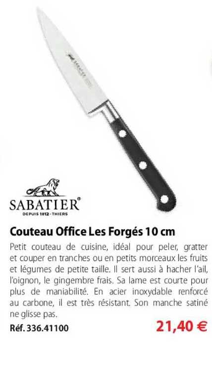 couteau office les forgés 10 cm sabatier