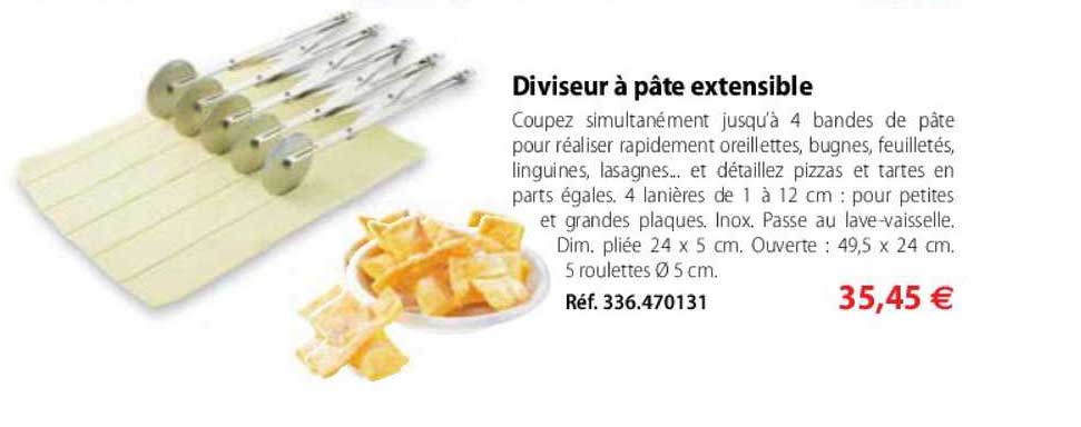 diviseur à pâte extensible