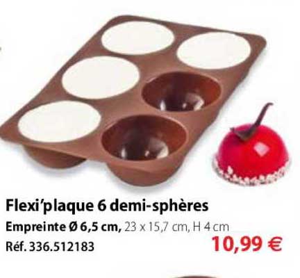 flexi'plaque 6 demi sphères