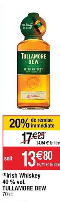 irish whiskey 40% vol. tullamore dew