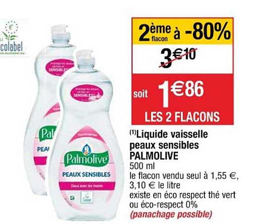 liquide vaisselle peaux sensibles palmolive
