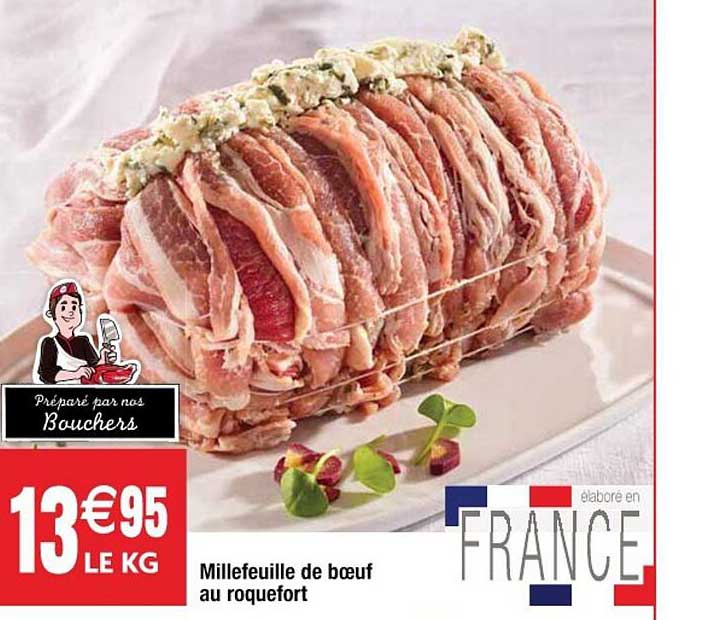 Millefeuille De Bœuf Au Roquefort