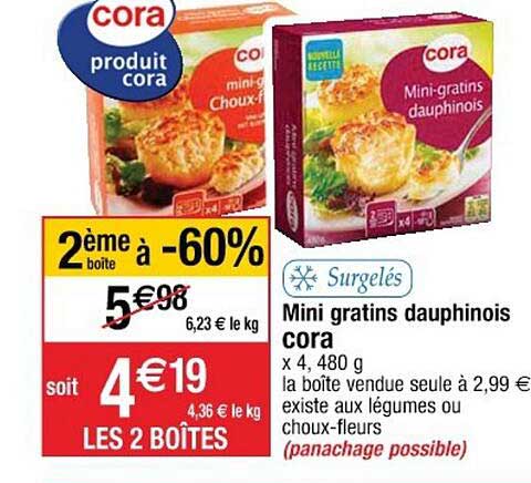 Mini Gratins Dauphinois Cora