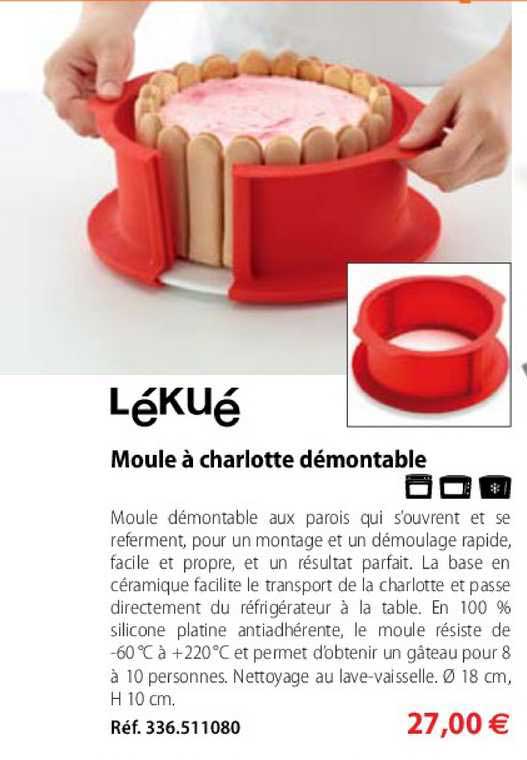 moule à charlotte démontable lékué
