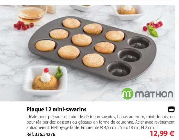 plaque 12 mini savarins