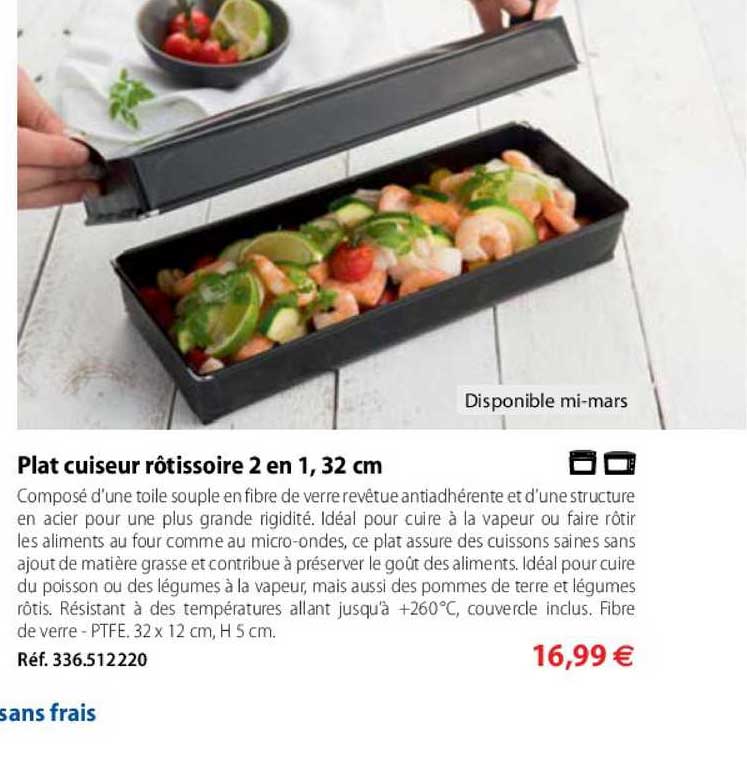 plat cuiseur rôtissoire 2 en 1 32 cm