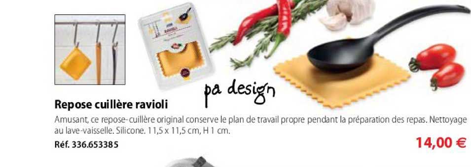 repose cuillère ravioli