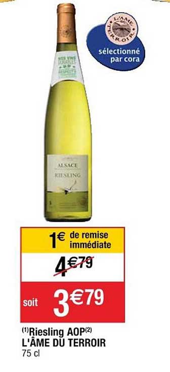 Riesling Aop L'âme Du Terroir