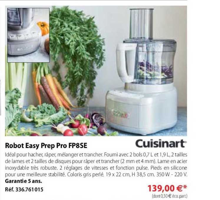 robot easy prep pro fp8se cuisinart