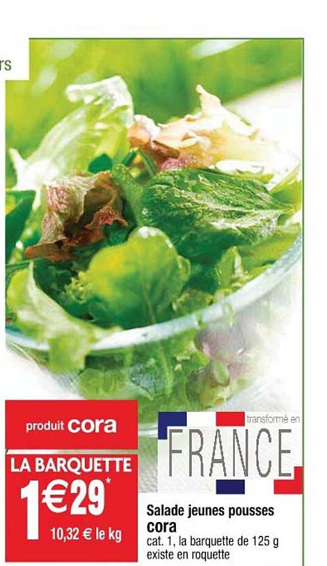 salade jeunes pousses cora