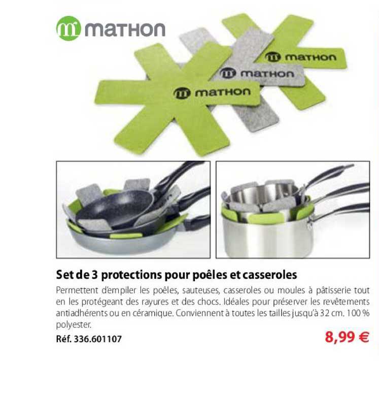 Set De 3 Protections Pour Poêles Et Casseroles