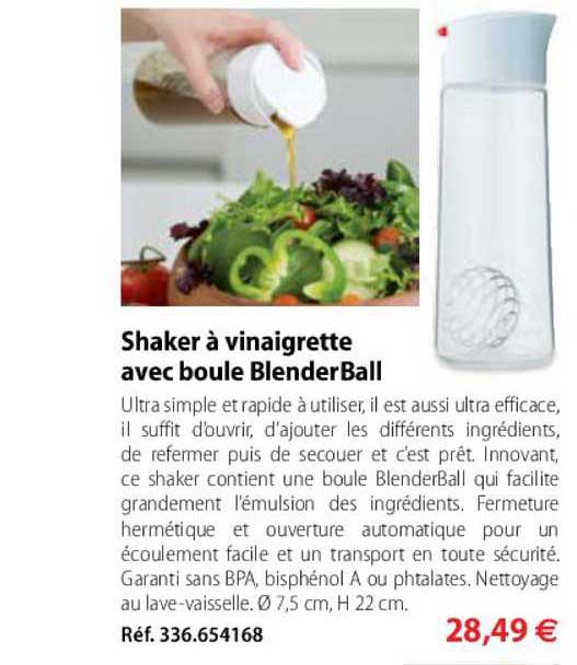 Shaker à Vinaigrette Avec Boule Blenderball