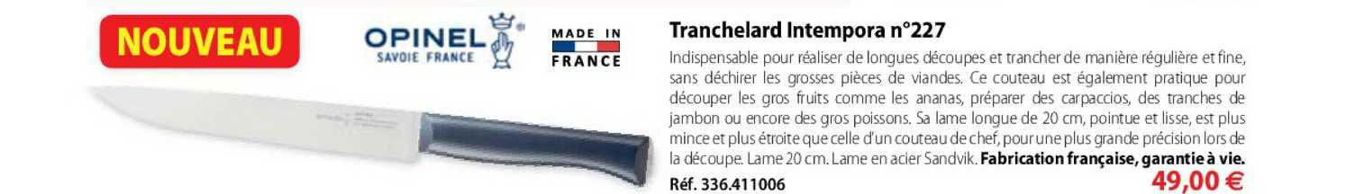tranchelard intempora n° 227 opinel