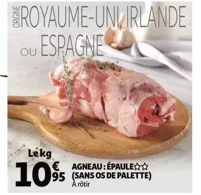 Agneau : épaule** (sans Os De Palette)