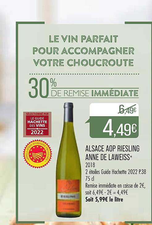 alsace aop riesling anne de laweiss