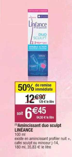 amincissant duo sculpt linéance