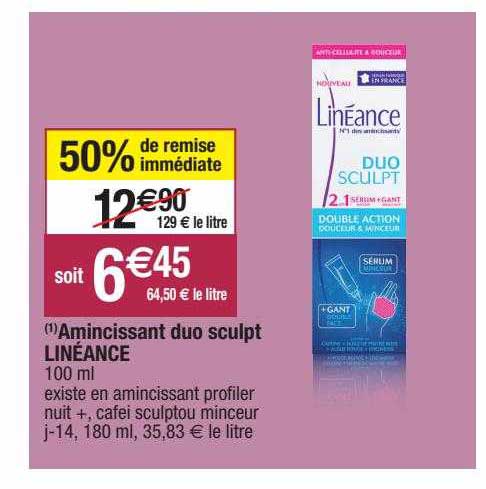 amincissant duo sculpt linéance