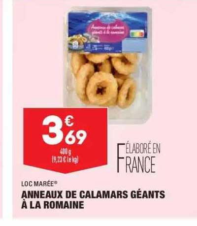 Anneaux De Calamars Géants à La Romaine Loc Marée