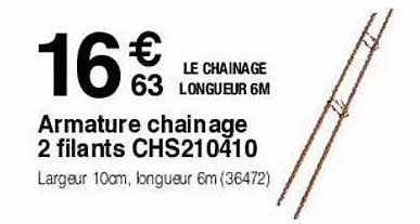 Armature Chainage 2 Filants Chs210410