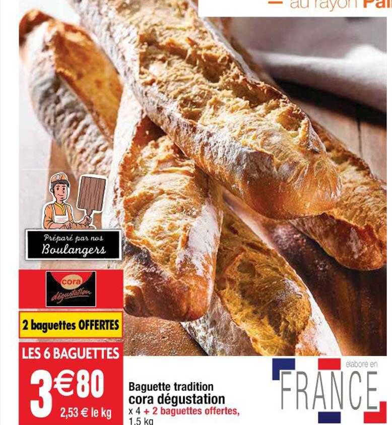 Baguette Tradition Cora Dégustation