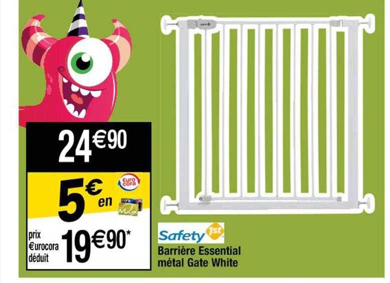 barrière essential métal gate white safety 1st