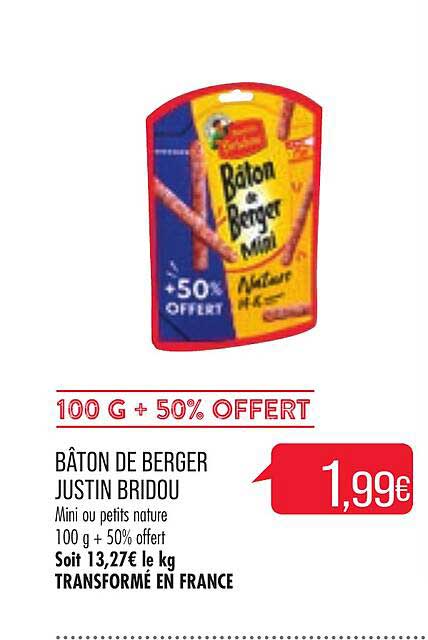 bâton de berger justin bridou