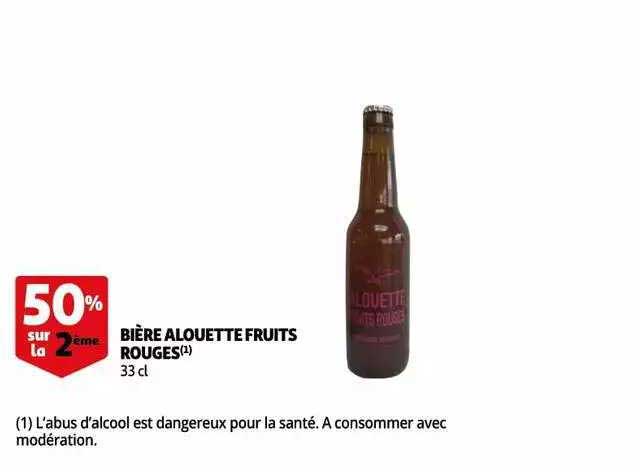 bière alouette fruits rouges