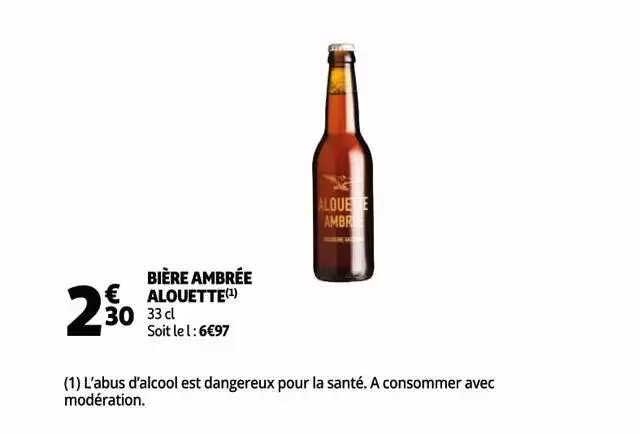 bière ambrée alouette
