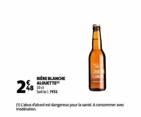 bière blanche alouette