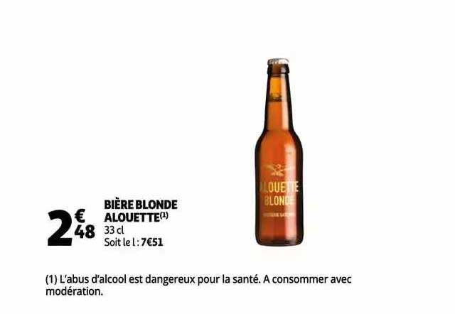 bière blonde alouette