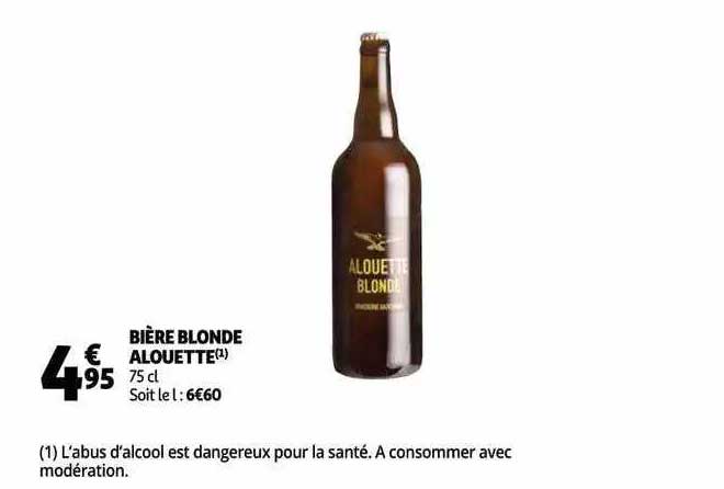 bière blonde alouette