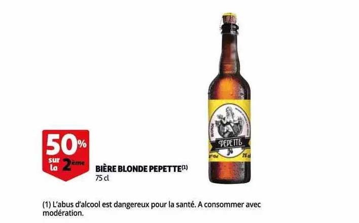 bière blonde pepette