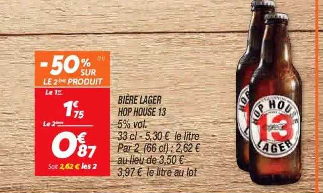 bière lager hop house 13