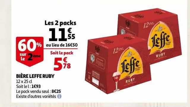Bière Leffe Ruby