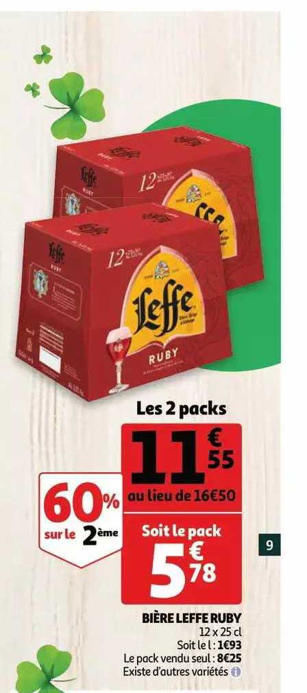 Bière Leffe Ruby