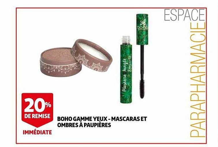 boho gamme yeux - mascaras et ombres à paupières