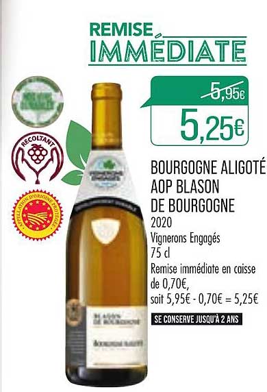 bourgogne aligoté aop blason de bourgogne