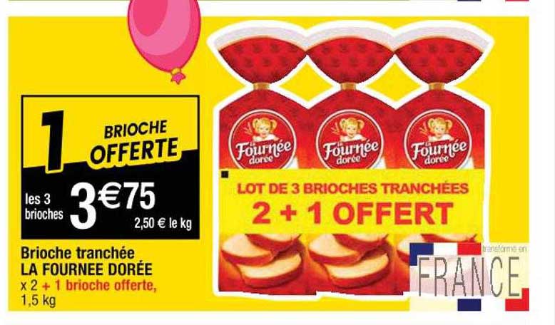 brioche tranchée la fournée dorée