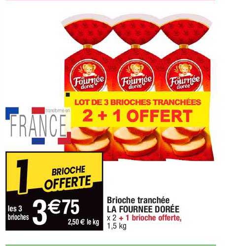 brioche tranchée la fournée dorée