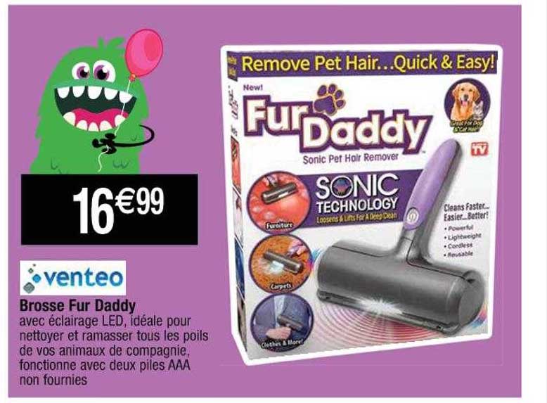 brosse fur daddy venteo