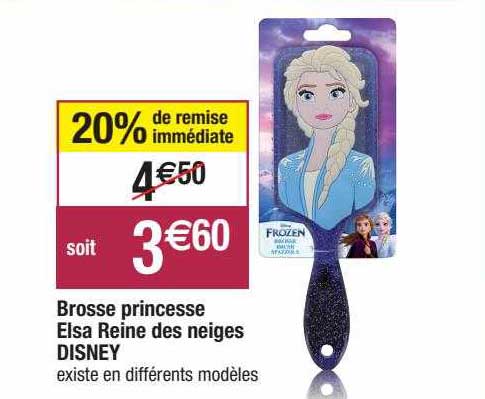 brosse princesse elsa reine des neiges disney