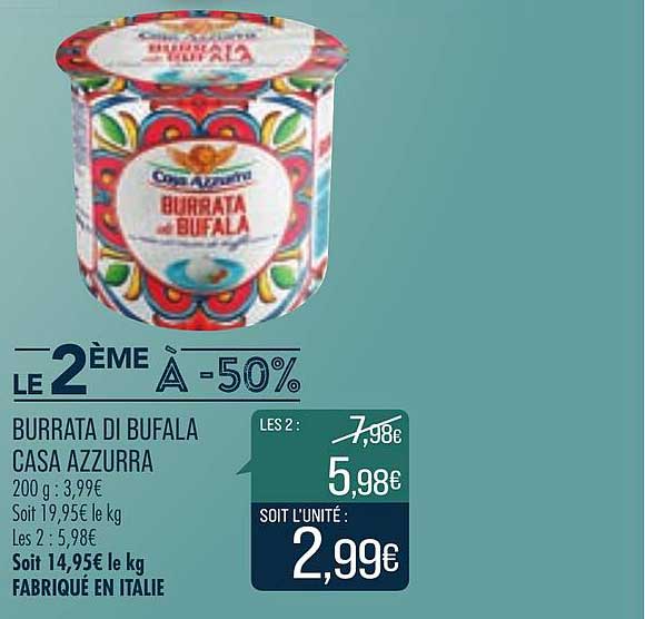 burrata de bufala casa azzurra