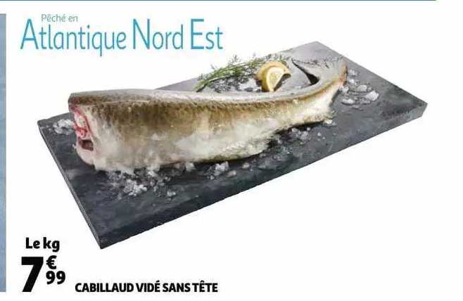 Cabillaud Vidé Sans Tête