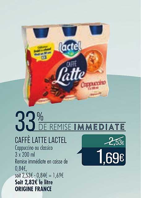 caffè latte lactel