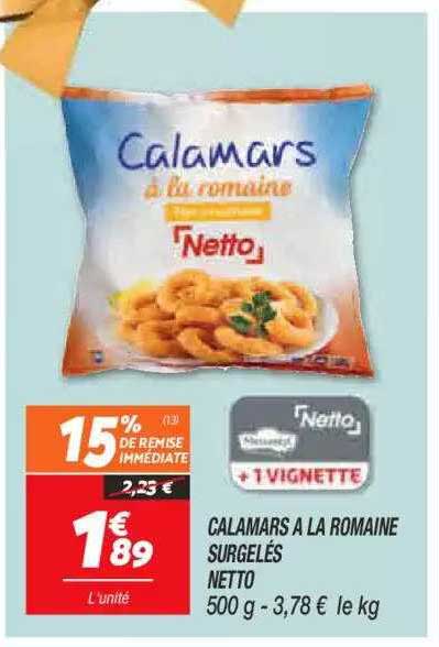 Calamars à La Romaine Surgelés