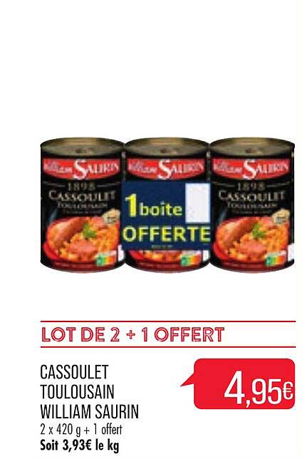 cassoulet toulousain william saurin