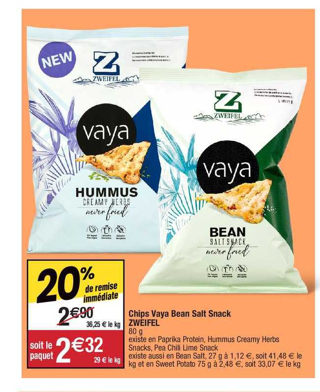 chips vaya bean salt snack sweifel