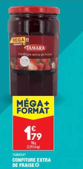 confiture extra de fraise tamara