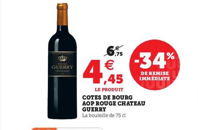 côtes de bourg aop rouge château guerry