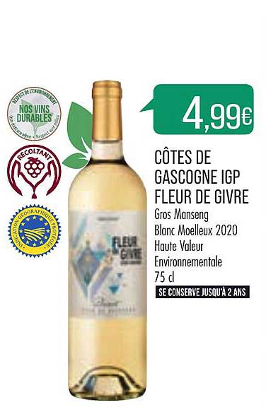 côtes de gascogne igp fleur de givre